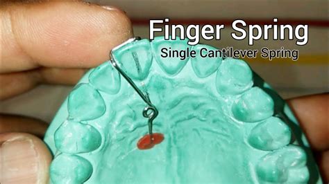 Finger Spring | Single Cantilever Spring - YouTube