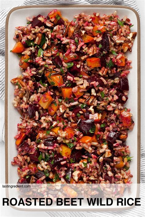 Roasted Beet Wild Rice with Pecans | Last Ingredient | Recipe in 2021 | Fresh herb recipes ...