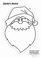 Santa Beard Coloring Page sketch template