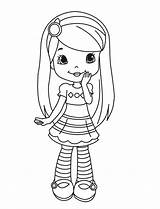 Custard Strawberry Shortcake Coloring Pages sketch template
