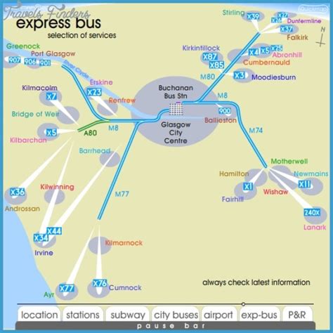 Glasgow Airport Map - TravelsFinders.Com