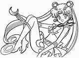 Sailor Moon Color Pages  Coloring Home sketch template