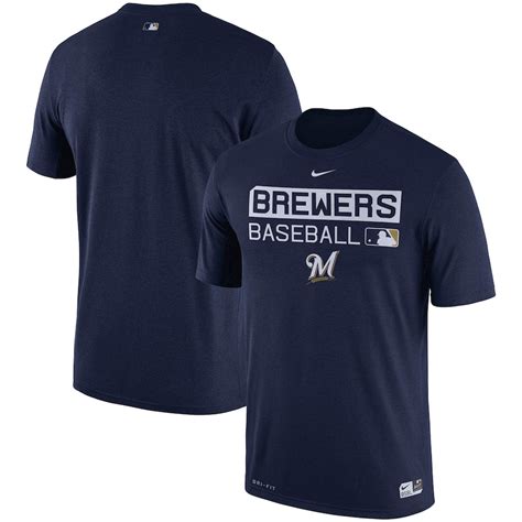 Men's Milwaukee Brewers Nike Navy Authentic Collection Legend Team Issue Performance T-Shirt