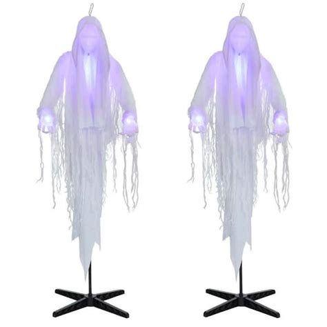 Home Depot 2022 Home Accents Holiday 6 Ft Spirit LED Animatronic Twins ...