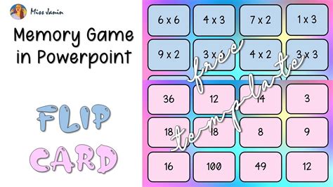 Memory Game Ppt Template Free Download - Printable Templates