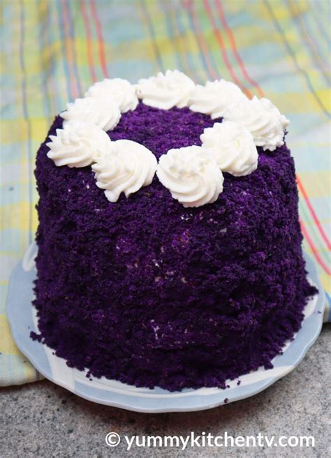 Ube Cake ala Red Ribbon - Yummy Kitchen