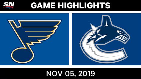 NHL Highlights | Blues vs. Canucks – Nov. 5, 2019 - YouTube