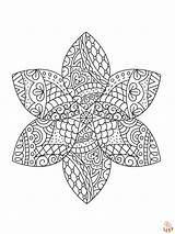Printable Zentangle Coloring Pages Free For Kids And Adults sketch template