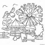 County Fair Fun Activities Coloring Page 45683 36104 sketch template