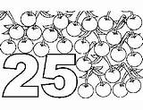 25 Cherries Coloring Page sketch template