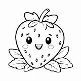 Premium Vector  Cute vector Illustration strawberry Colouring Page For sketch template