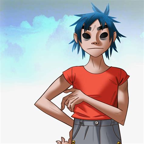 2D (Gorillaz) fan art by @robertfig_ | Gorillaz fan art, Gorillaz, Gorillaz art