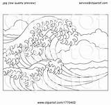 Ocean Wave Coloring Pages sketch template