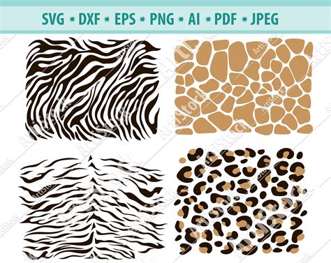 Animal Patterns SVG Animal Print Svg Animal Skins Png Svg | Etsy