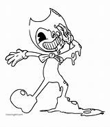 Coloring Bendy Pages Ink Machine Color Colouring Sheets Boris Scary  sketch template