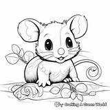Possum Coloring Pages  Free & Printable sketch template