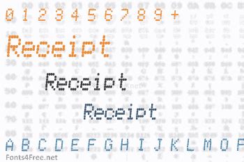 Receiptional Receipt Font Download - Fonts4Free