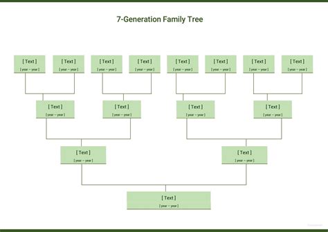 7 Generation Family Tree Template