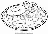 Coloring Cartoons Fried Rice Pages sketch template