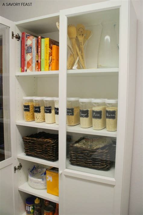 IKEA Billy Bookcase Pantry Hack - A Savory Feast