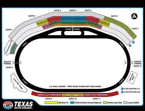 NASCAR Seating Charts - Race Track and Speedway Maps