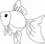 Goldfish Coloring Page Printable sketch template