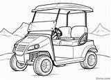 19 Golf Cart Coloring Pages Featuring Top Selling Models sketch template