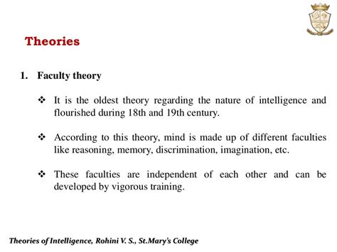 Psychology:Theories of Intelligence