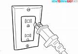 Outlet Electrical Socket Clipart Power Plug Clip Line Symbol Sockets  sketch template