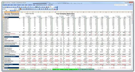 Financial Planning Excel Spreadsheet — excelxo.com