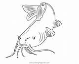 Big Catfish Valerian Coloring Page For Kids  Free Catfishes Printable sketch template