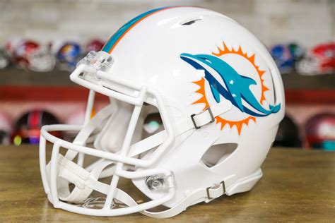 Miami Dolphins Riddell Speed Authentic Helmet – Green Gridiron, Inc.