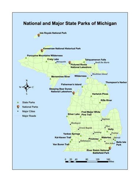 Michigan Parks Map – Thomas Hamming – GIS and Cartography