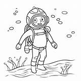 Snorkeling coloring page – Coloring Corner sketch template