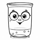 Glass Of Water Coloring Page sketch template