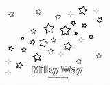 Milky Way Coloring Page  Galaxy Pages Free Space sketch template