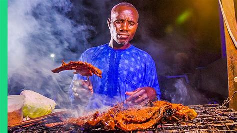 Nigerian Street Food at Night!! Africa’s Biggest Food City!! - YouTube