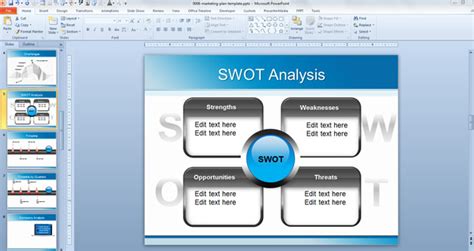 Marketing Plan Template Background for PowerPoint