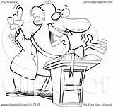 Black Preacher Clipart sketch template