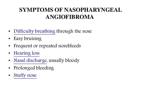 Nasopharyngeal Angiofibroma: Symptoms, causes, diagnosis and treatment