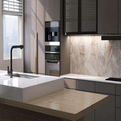 2 Wooden Beige Kitchen Wall Tile Design Ideas in 2024