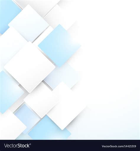 Abstract blue and white geometric background Vector Image