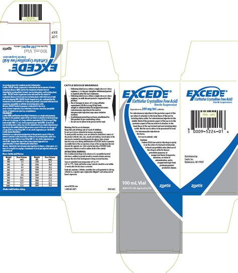 EXCEDE STERILE- ceftiofur injection, suspension