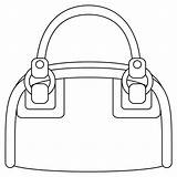 Handtasche Ausmalbilder Malvorlagen Drucken Sketch Coloring Page sketch template