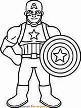 Easy captain america coloring Pages  Free Kids Coloring Printable sketch template