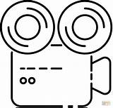 Coloriage  Caméra Vidéo Rétro Coloriages à Imprimer Gratuits sketch template