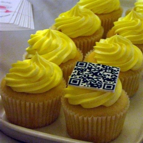 QR Code Cupcake | Lemon cupcake topped with lemon buttercrea… | Flickr