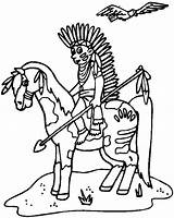 Indians Stepping Horse With Bringing The Spear Coloring Pages For Kids  sketch template