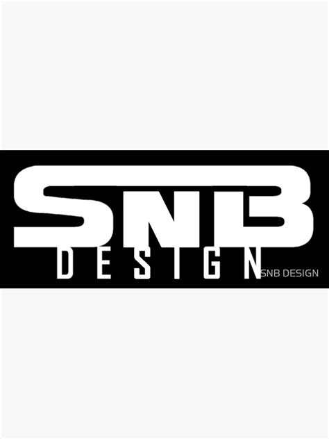 "SNB DESIGN White Logo" Poster by narkour | Redbubble