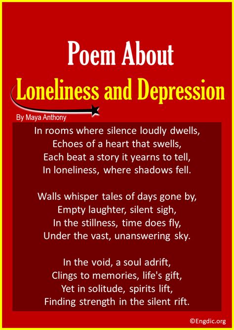 10 Best Poems about Loneliness And Depression - EngDic